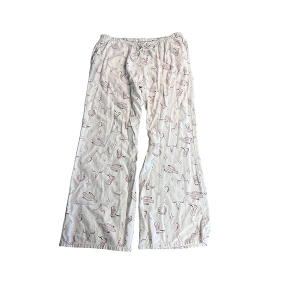 Cali1850 Other - Cali1850 Western Print Twill Pants Women XL Cream Brown